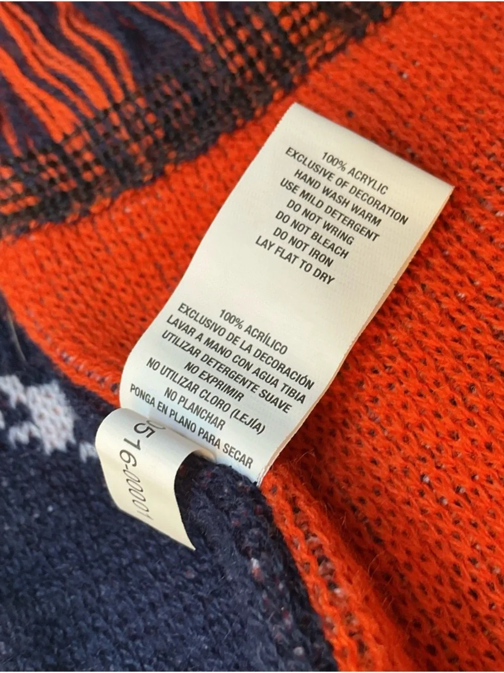 Denver Broncos Scarf Forever Brand NFL Football Orange Blue Unisex Adult